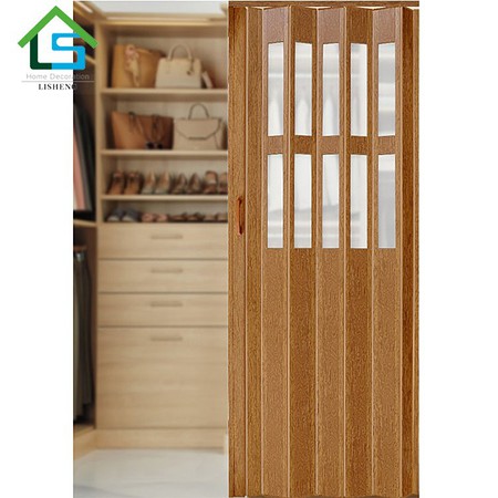 Frosted Glass PVC Folding Door